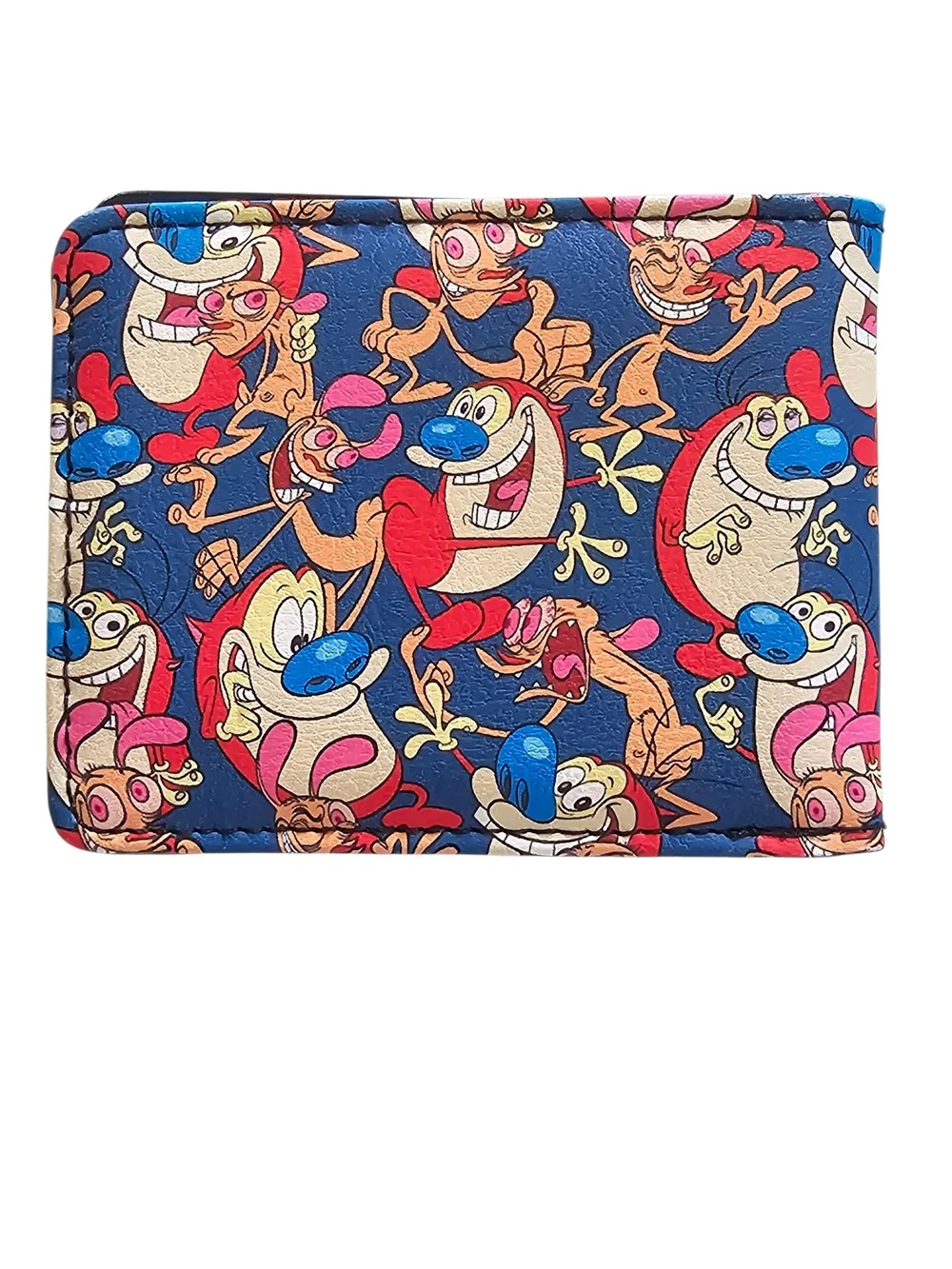 Buckle-Down Ren & Stimpy Cartoon Wallet - Navy Blue & Red